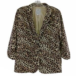 Maxim Studio leopard blazer Large